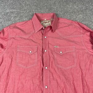 RafterC Pro Flex 45 Performance Shirt XL Red Snap White Stitching Western Cowboy